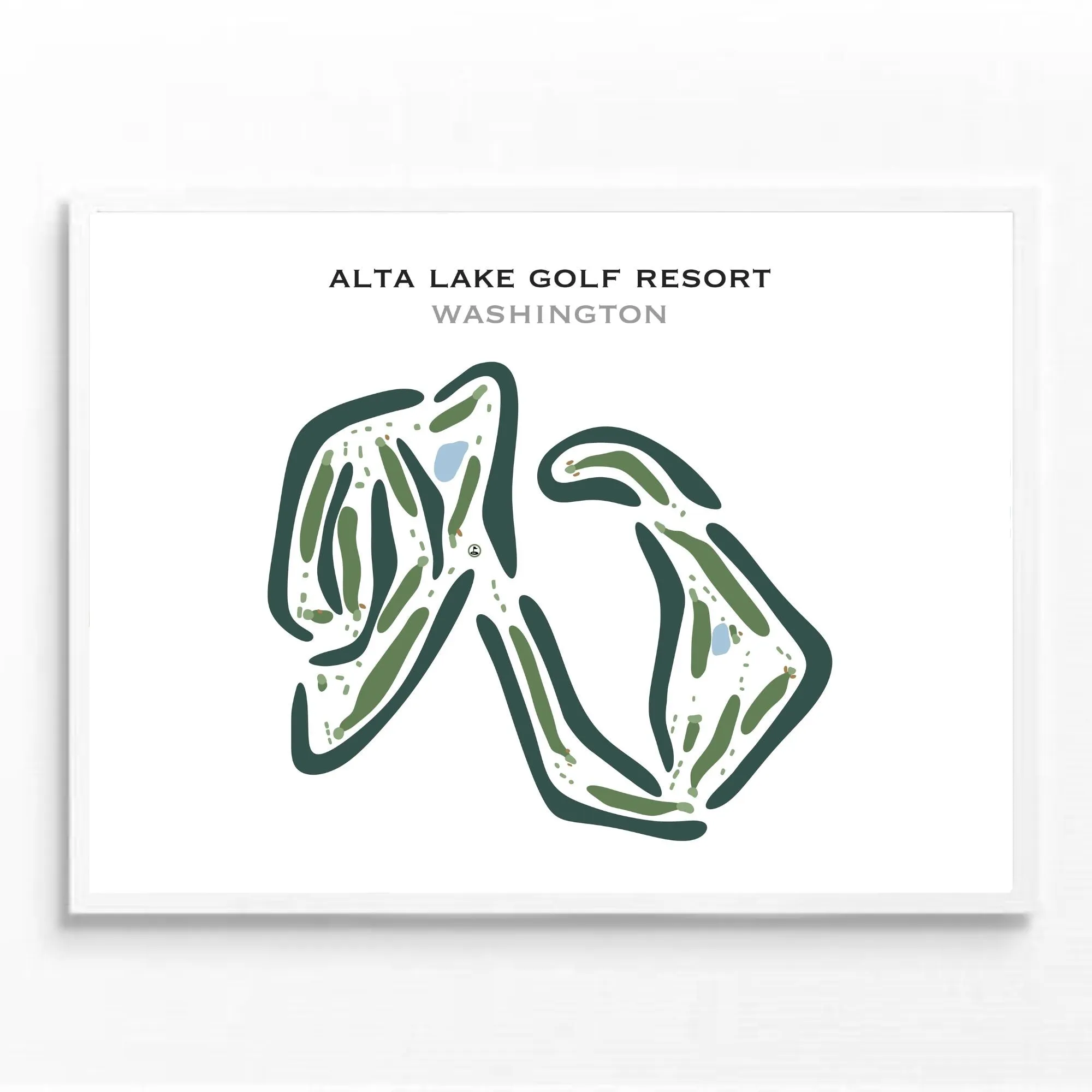 Alta Lake Golf Resort, Washington - Printed Golf Courses