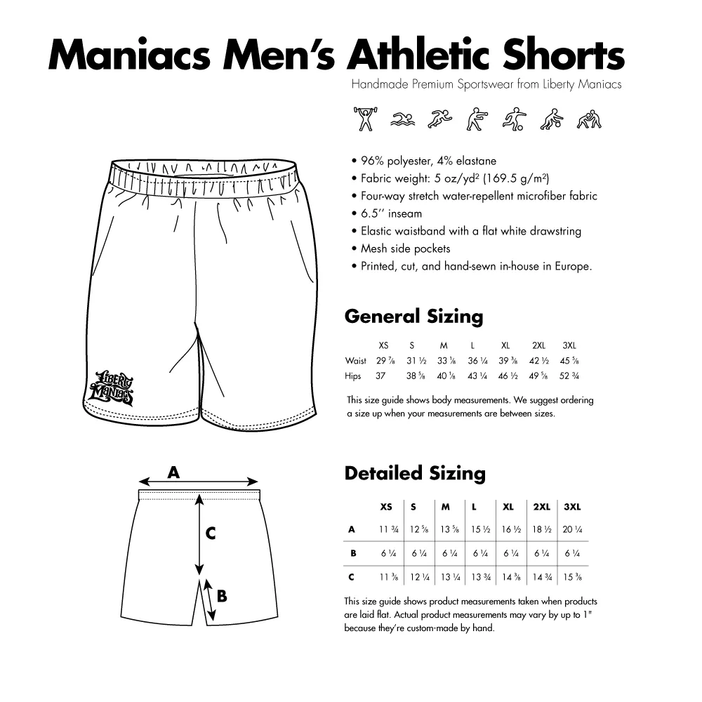 American Flag Men's Athletic Shorts