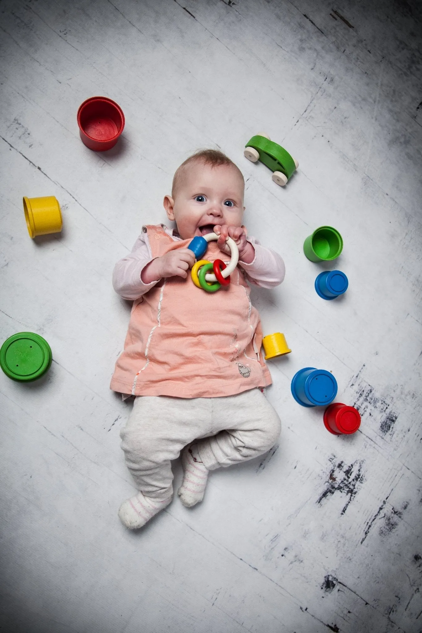 Antibacterial Baby Rattle for Teething Babies