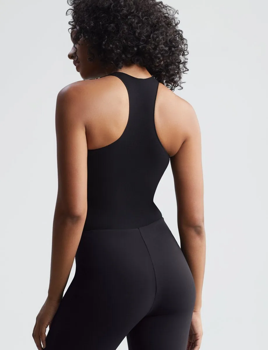 Ballet Body Racerback Bodysuit | Black