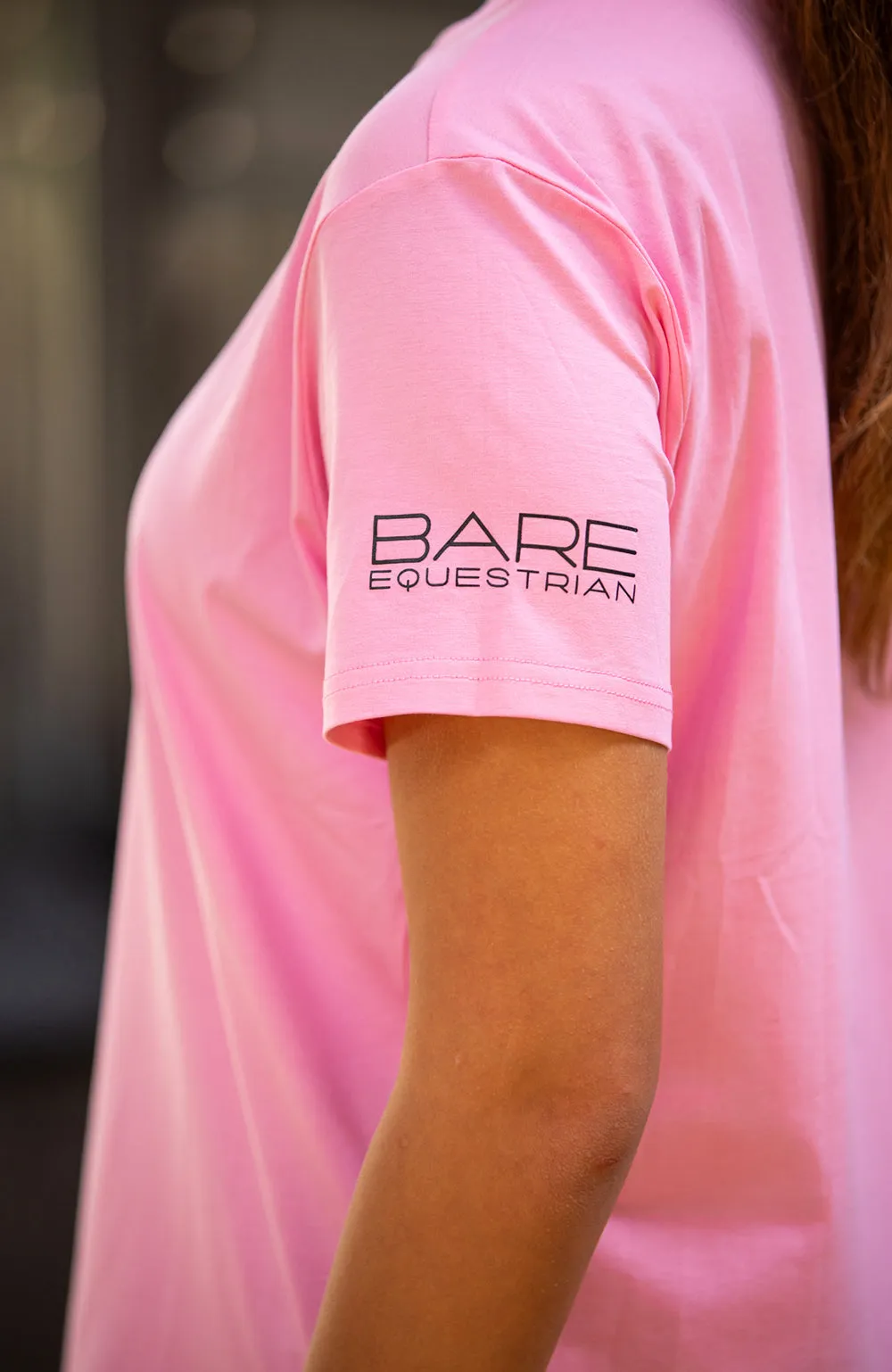 BARE Black Logo T-Shirt - Pink