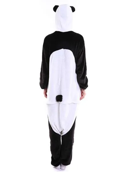 BLACK KUNGFU PANDA COSTUME WINTER WARM SLEEPWEAR