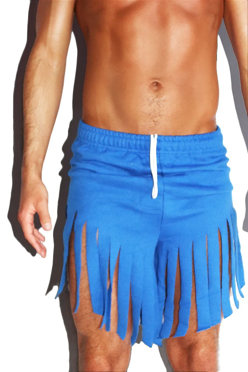 Bonfire Fringe Shorts- Royal Blue