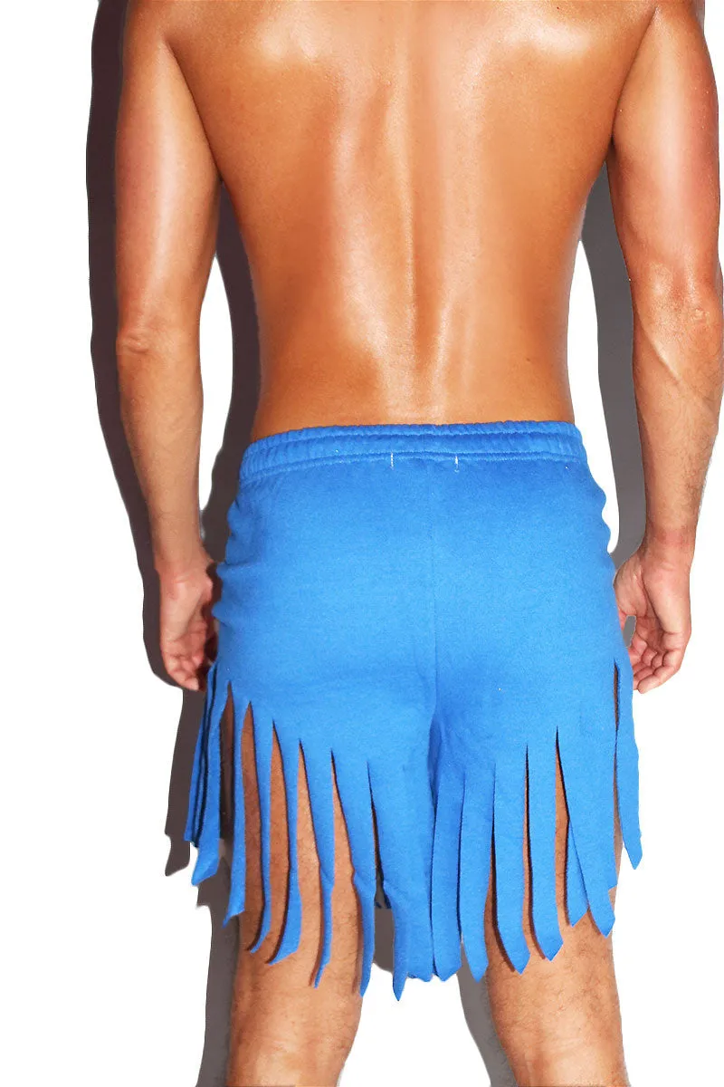 Bonfire Fringe Shorts- Royal Blue