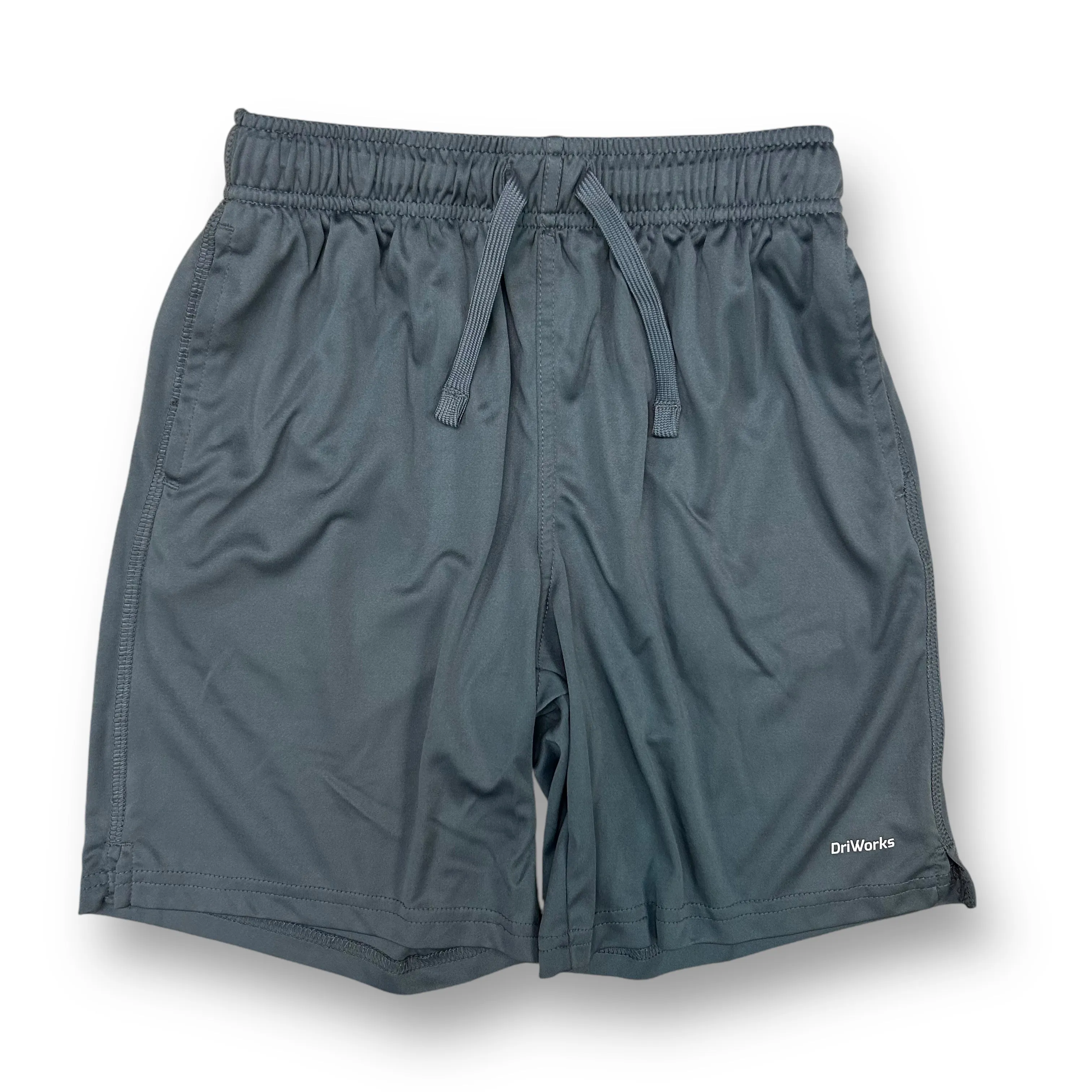 Boys Athletic Works Size 10/12 YLG Gray Athletic Drawcord Shorts