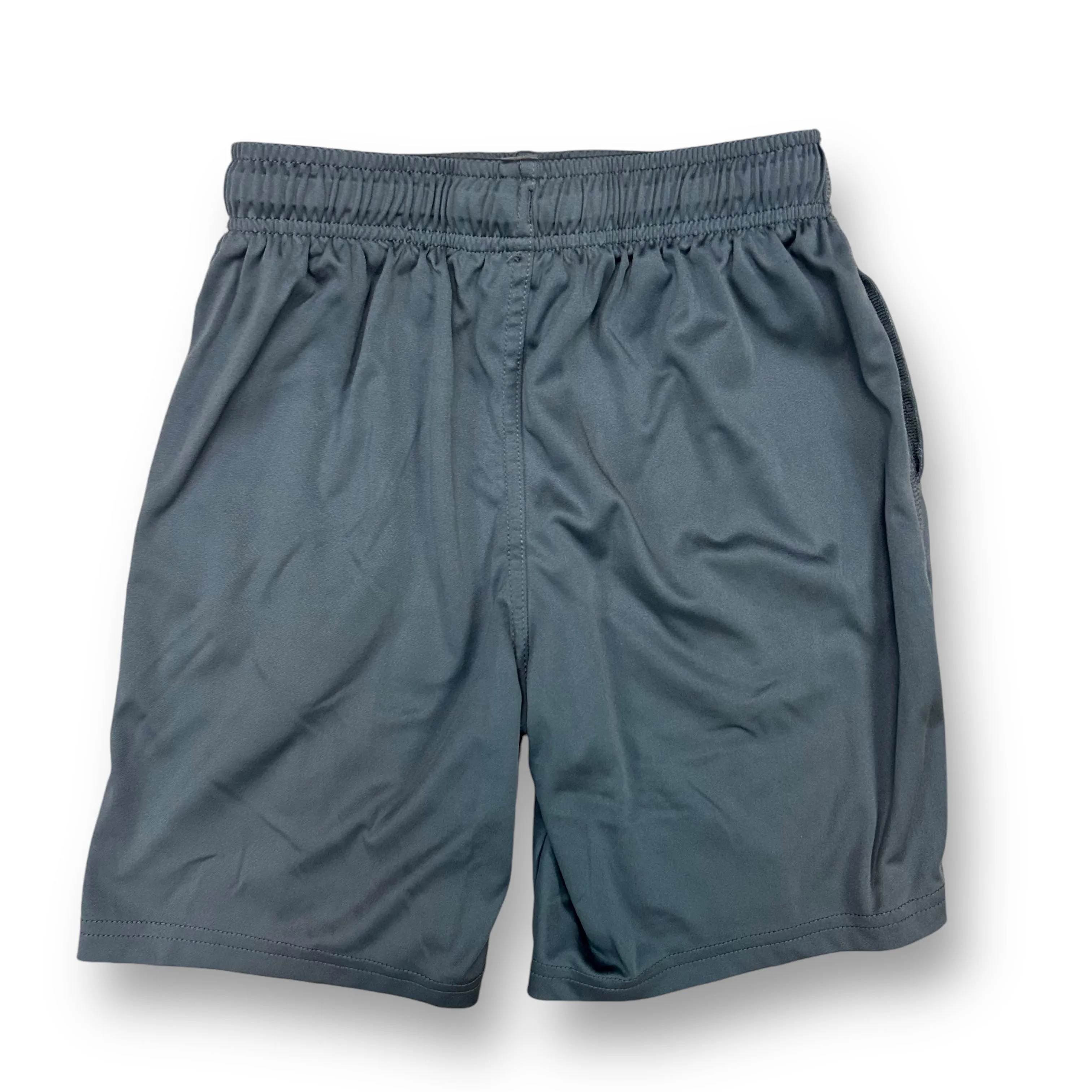 Boys Athletic Works Size 10/12 YLG Gray Athletic Drawcord Shorts