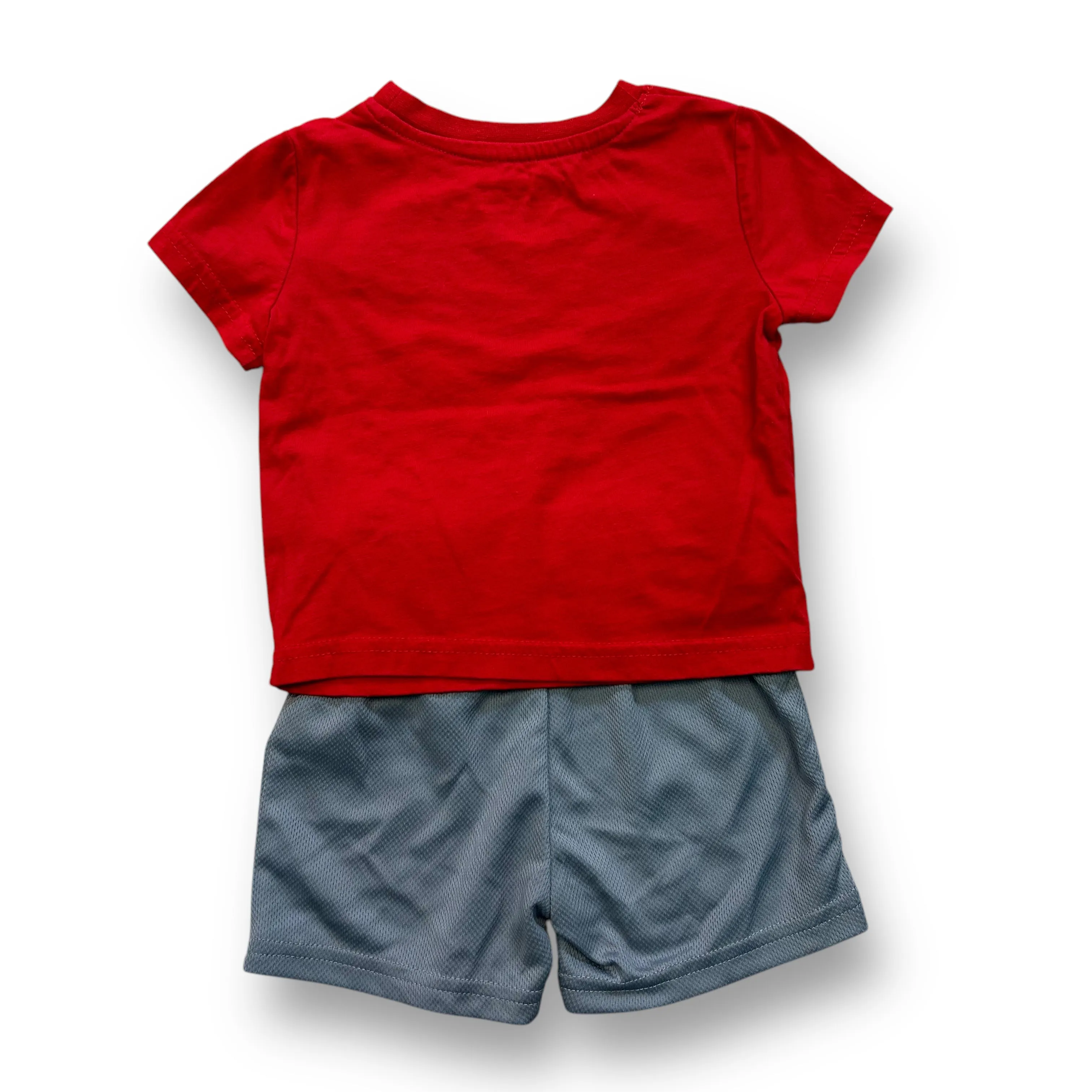 Boys Champion Size 18 Months Red & Gray Athletic Tee and Shorts