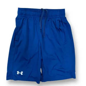 Boys Under Armour Size 10/12 YMD Royal Blue Loose Fit Athletic Shorts