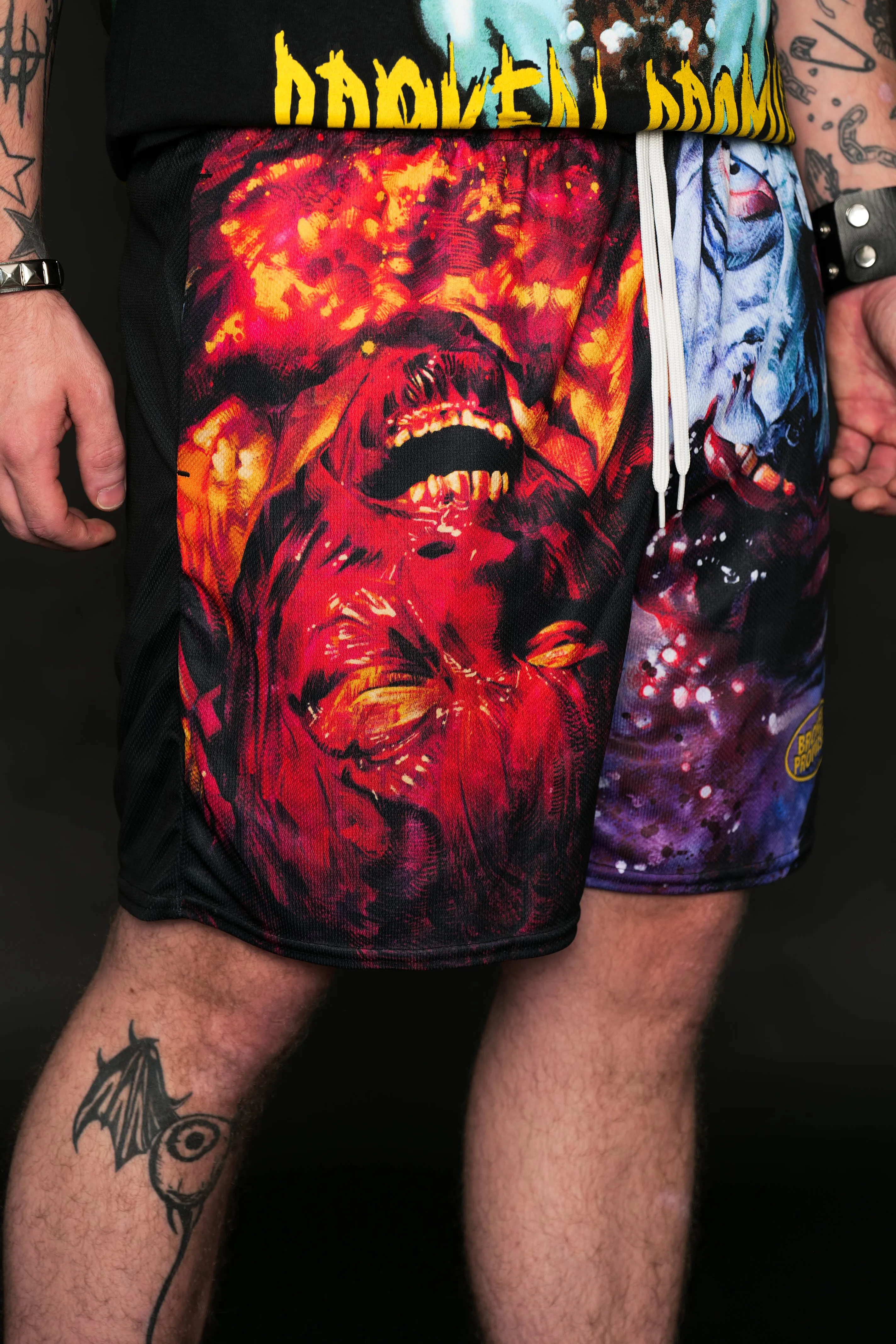 BP x HOTC Hell's Gaze Mesh Shorts