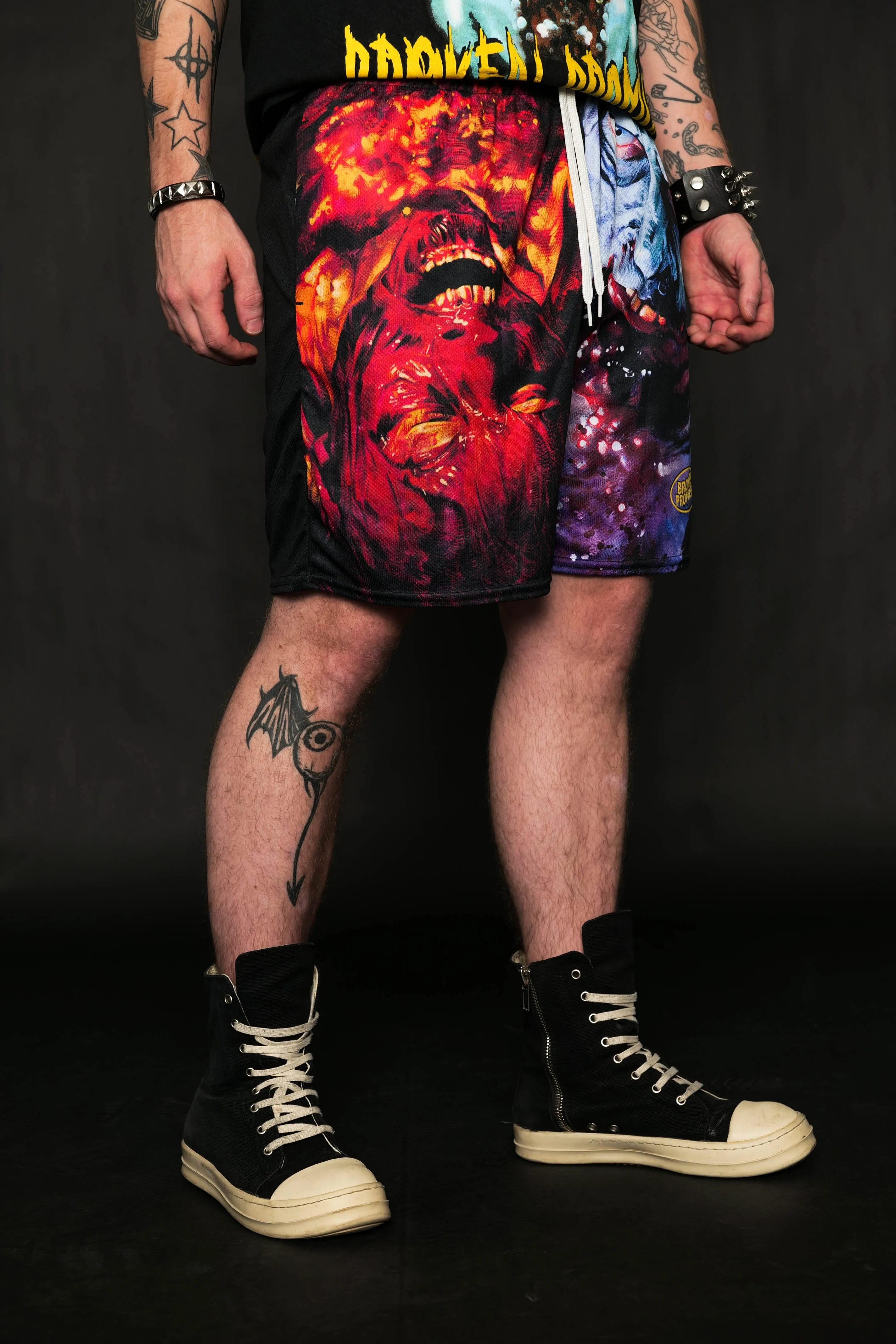 BP x HOTC Hell's Gaze Mesh Shorts