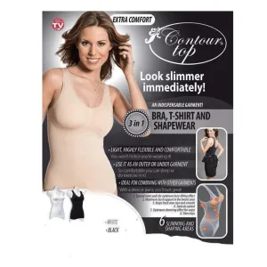 Contour Slimming Top Black - Size S