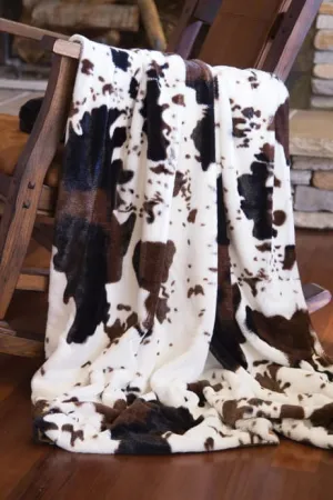 Cowhide Throw Blanket