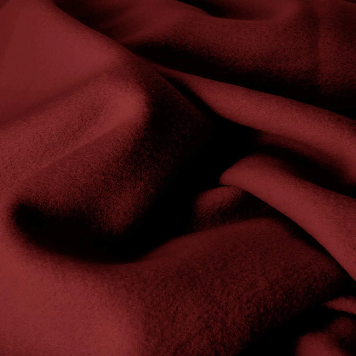 Dtex Glacial Microfiber All Season Polar Soft Warm Fleece Blanket for Home (Double Bed 90x90 Inches Set of 2 Maroon)