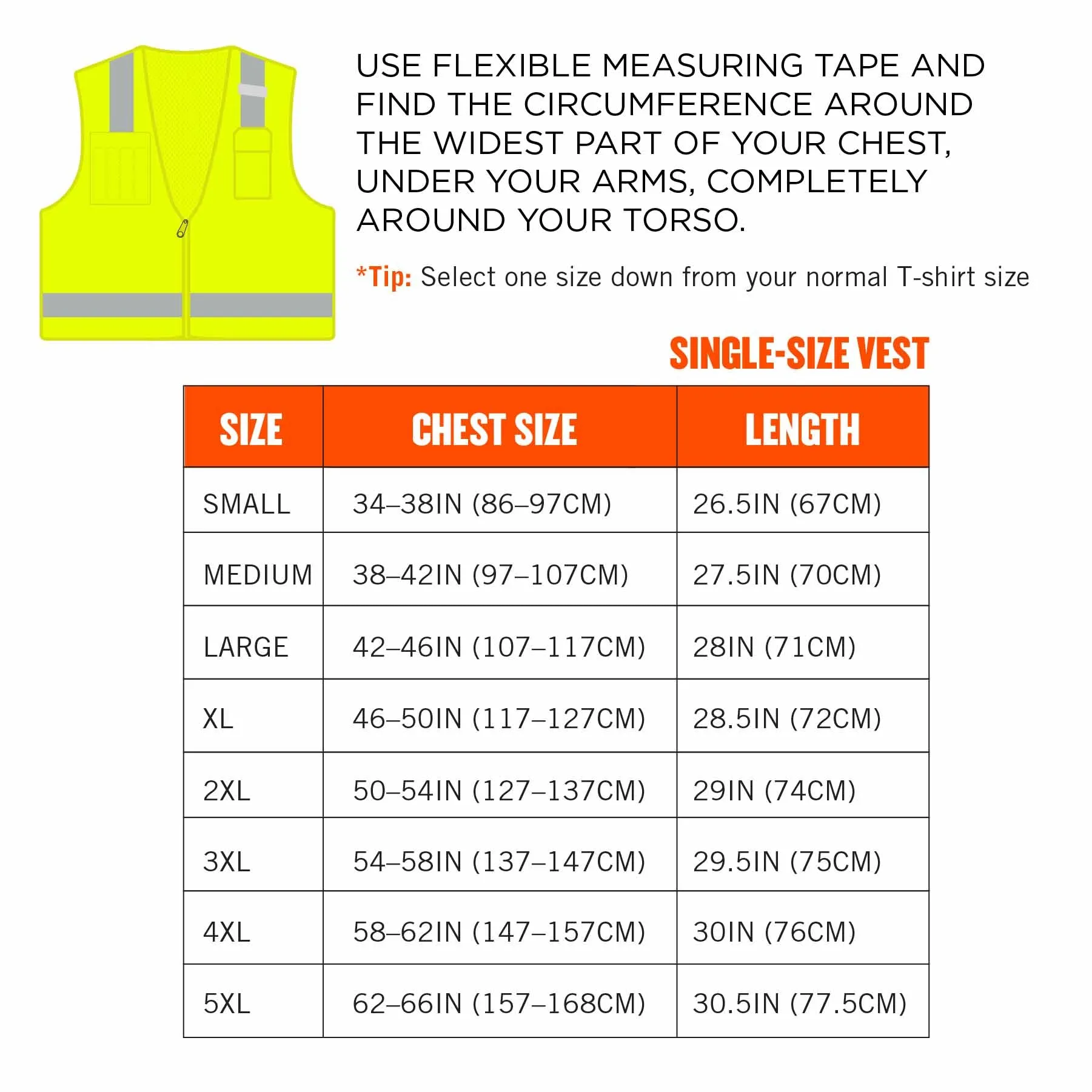 Ergodyne 24506 8249Z-S 2XL Lime Class 2 Economy Surveyors Vest - Single Size