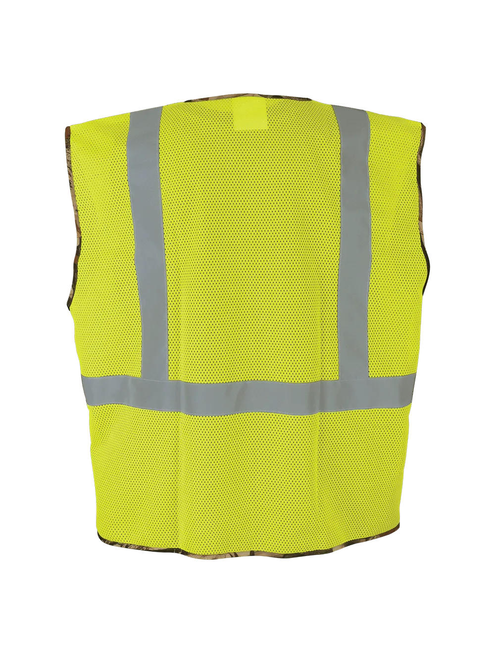 FrogWear® HV High-Visibility Yellow/Green Safety Vest with Camouflage Bottom - GLO-020