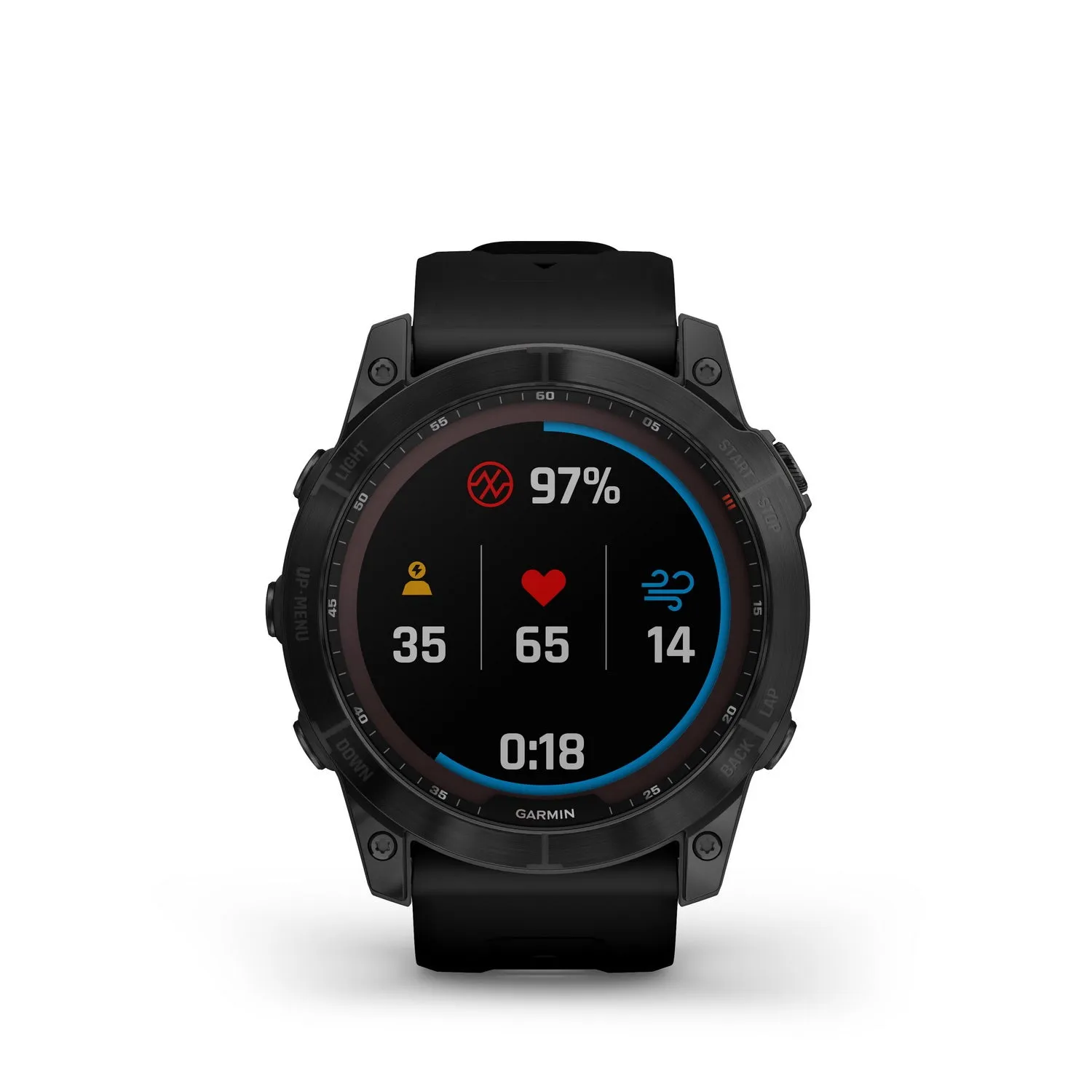 Garmin Fenix 7X Sapphire Solar Black DLC Titanium with Black Band