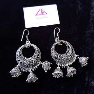 German Silver Hook Style Dangler Earrings