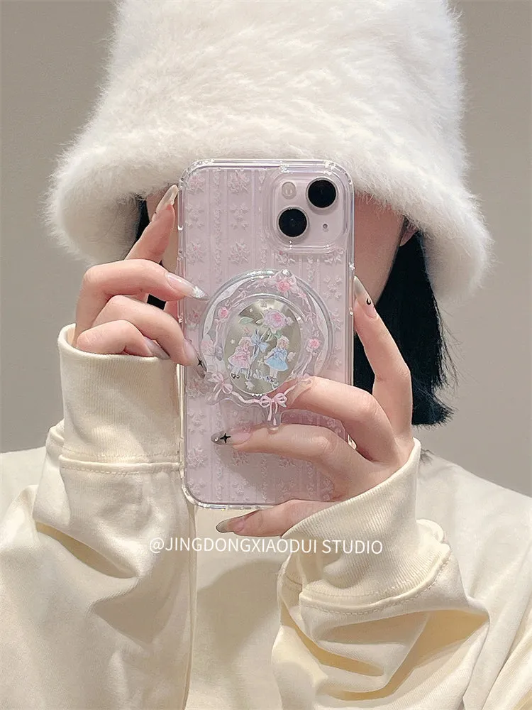 Girly lace floral phone case