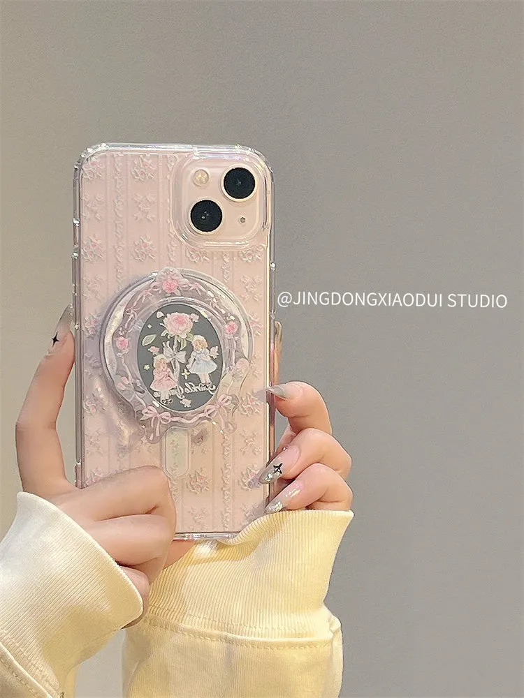 Girly lace floral phone case