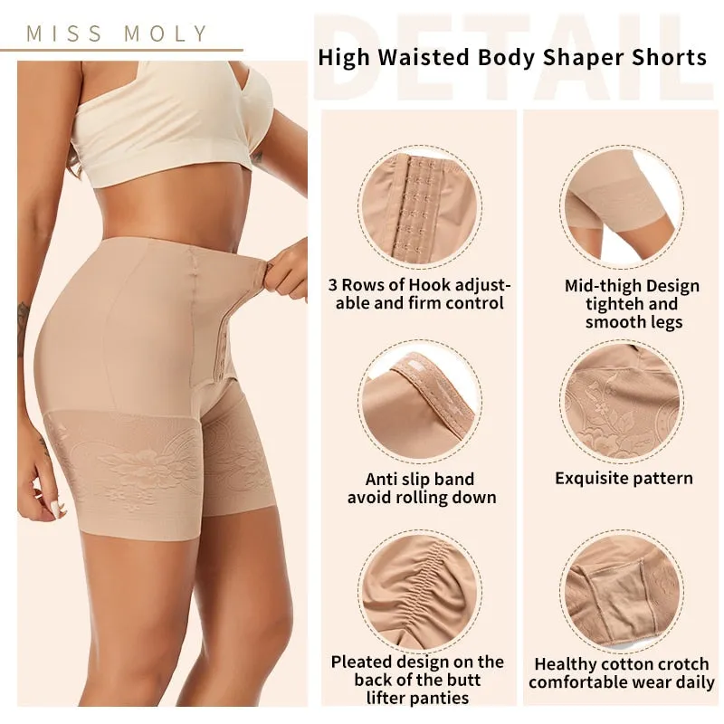 High Waist Tummy Control Body Shaper Butt Lifter Thigh Underwear Waist Trainer Shorts Panties Shapewear