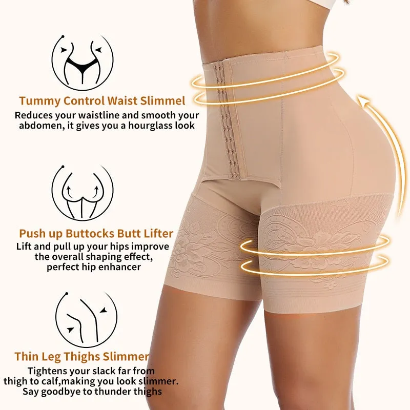 High Waist Tummy Control Body Shaper Butt Lifter Thigh Underwear Waist Trainer Shorts Panties Shapewear