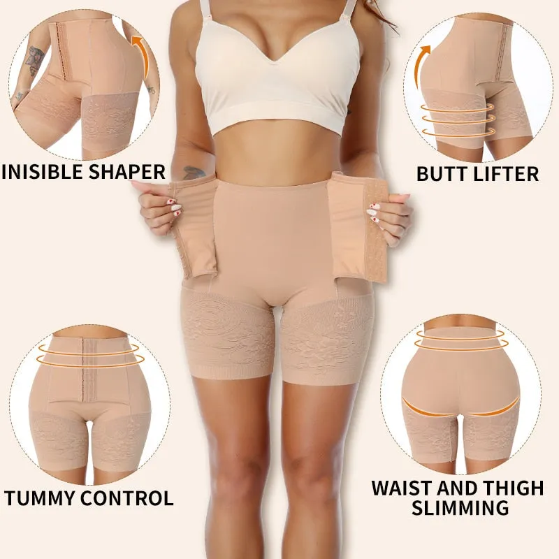 High Waist Tummy Control Body Shaper Butt Lifter Thigh Underwear Waist Trainer Shorts Panties Shapewear