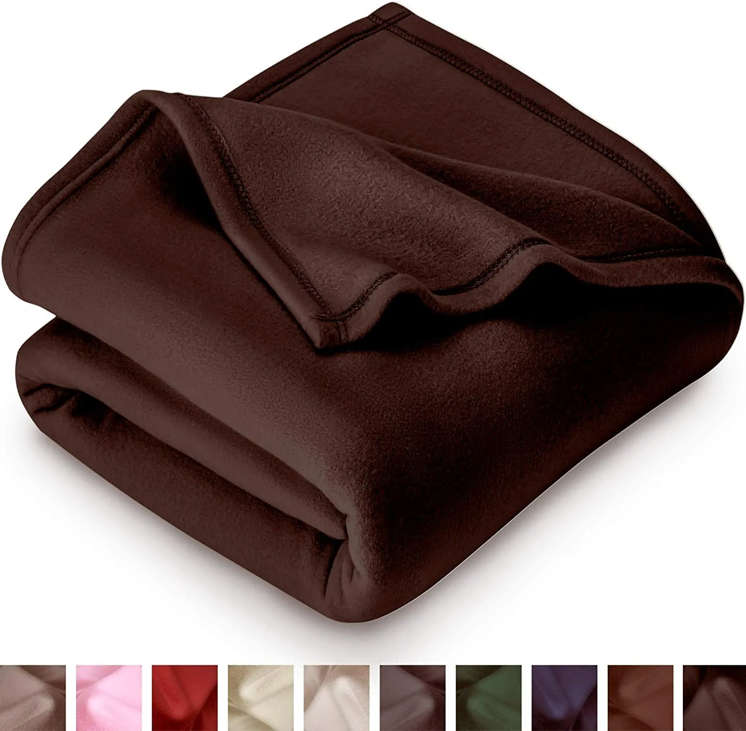 IVAZA New Glacial Microfiber All Season Polar Soft Warm Fleece Blanket for Home (Single Bed 60x90 Inches Set of 5 Brown)