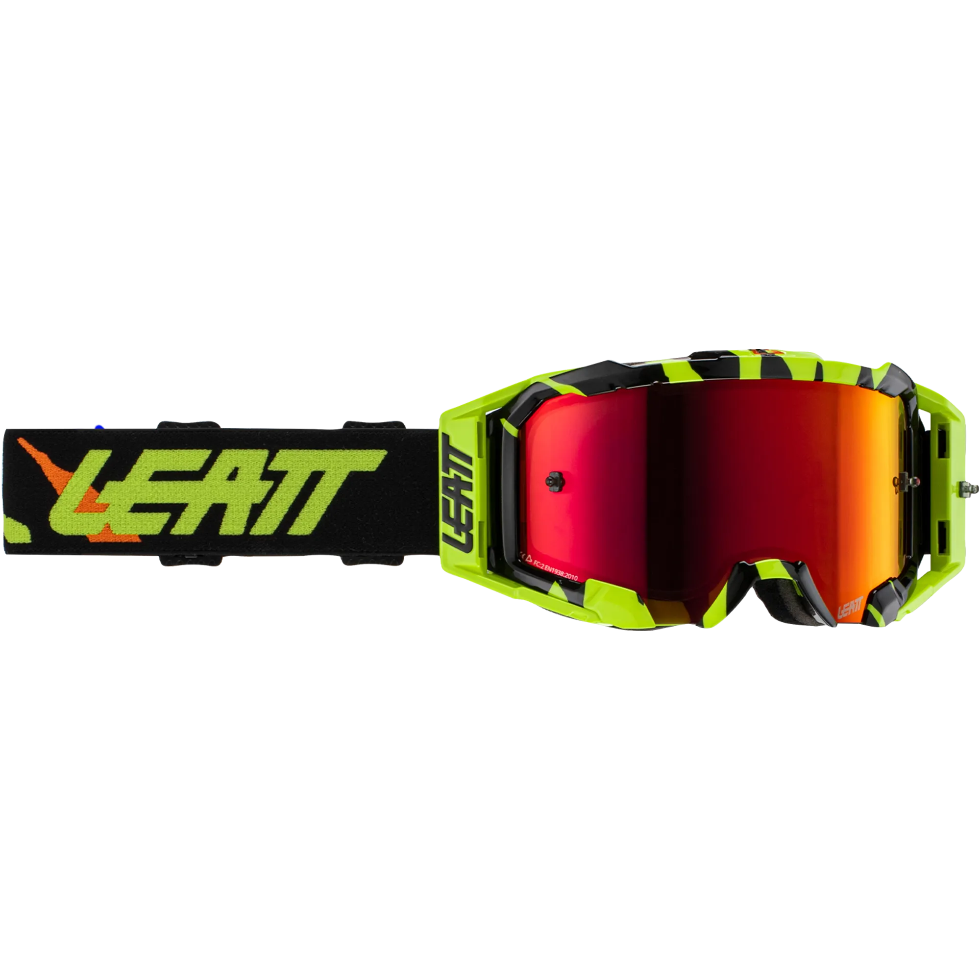 Leatt Velocity 5.5 Acid Tiger Goggles - Iriz Red Lens (Yellow)