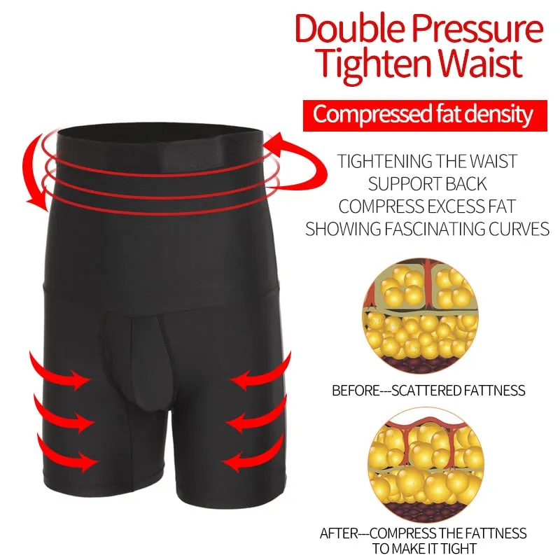 Mens Body Shaper Compression Shorts