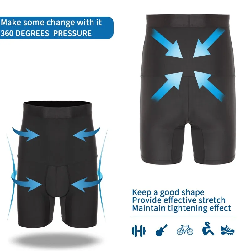 Mens Body Shaper Compression Shorts