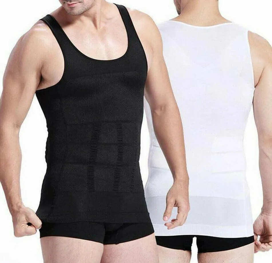 Men's Slimming Vest Body Shaper Corrective Posture Belly Compression