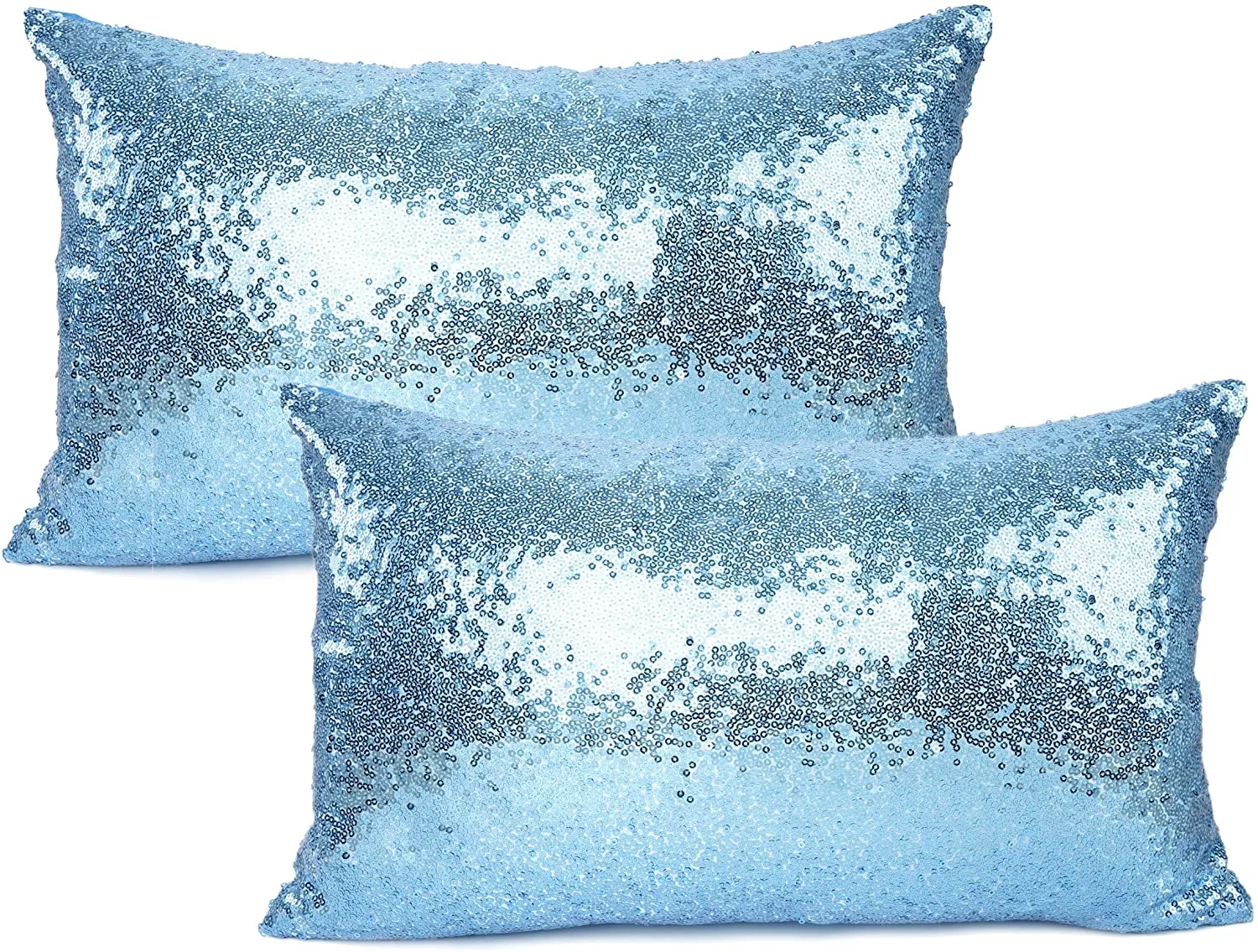 Metallic Blue Pillows