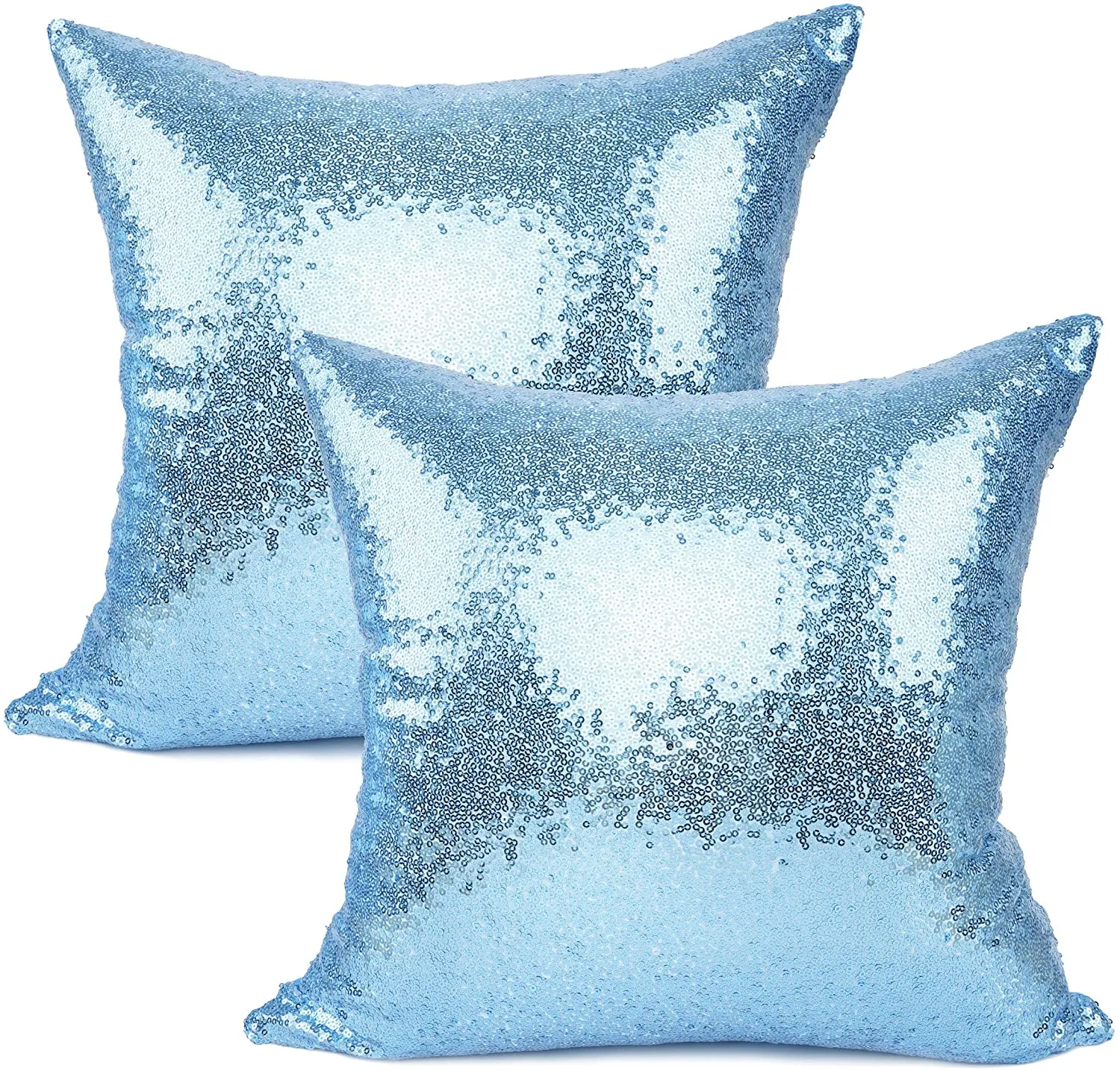 Metallic Blue Pillows