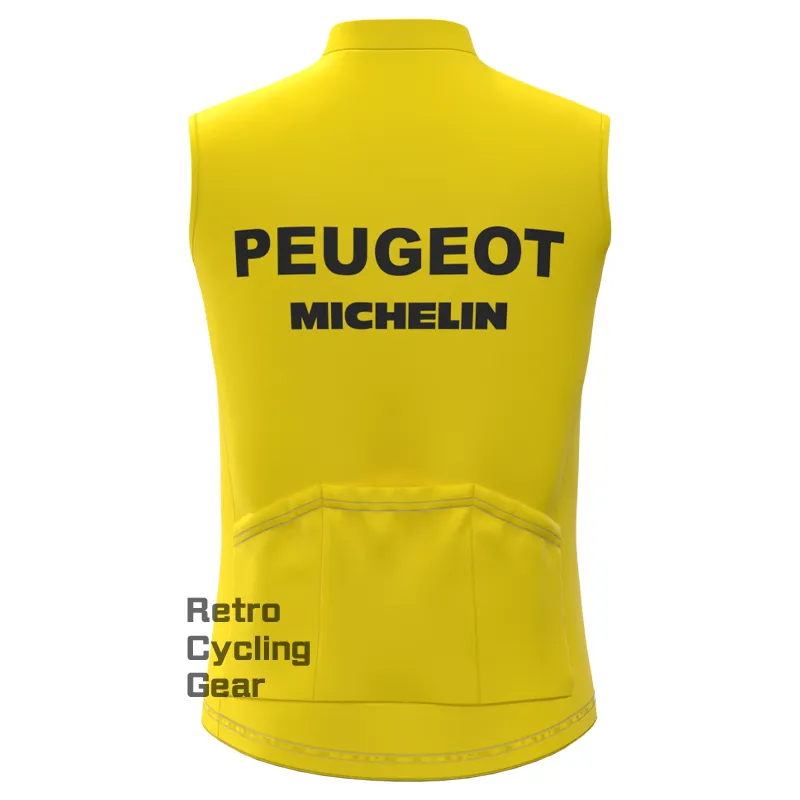 Peugeot Yellow 2 Retro Cycling Vest