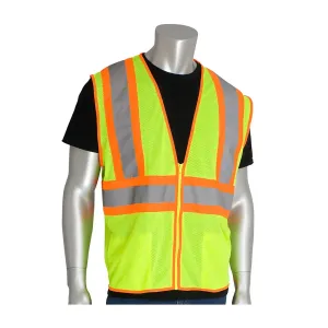 PIP 302-MVLY-4X ANSI Type R Class 2 Value Two-Tone Mesh Vest