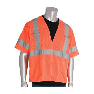 PIP 303-HSVEOR-2X ANSI Type R Class 3 Value Four Pocket Mesh Vest