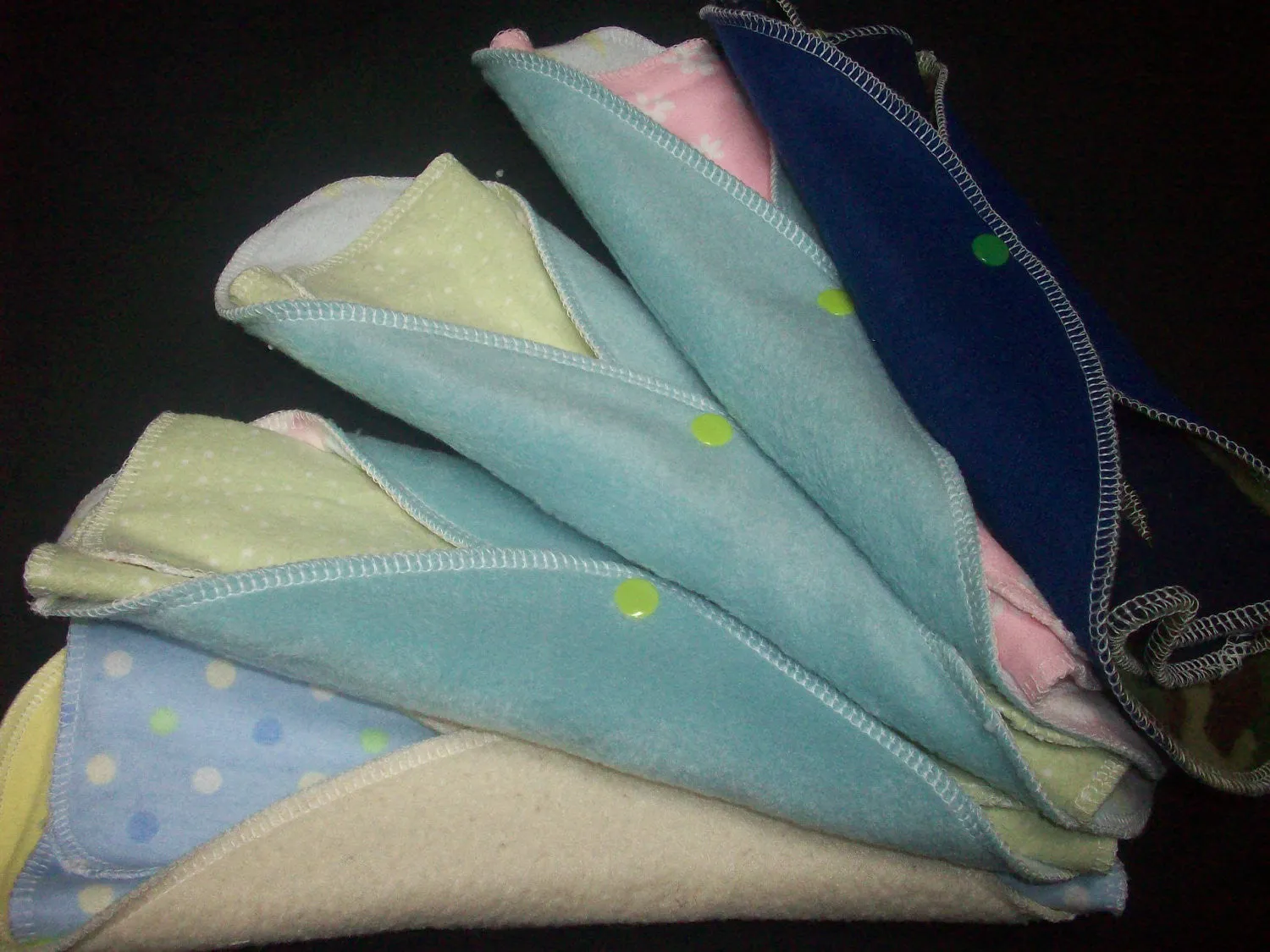 Set of 3 MamaBear LadyWear Quick-Dry cloth menstrual pads - Heavy/Overnight/Post Partum