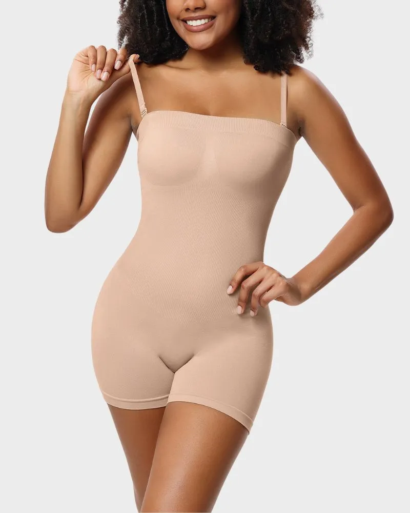 SheCurve® Strapless Slip Shapewear Bodysuit