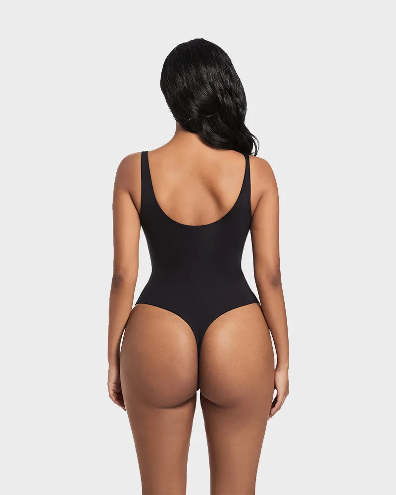 SheCurve®Seamless Sculpt Sleeveless Scoop Neck Thong Bodysuit