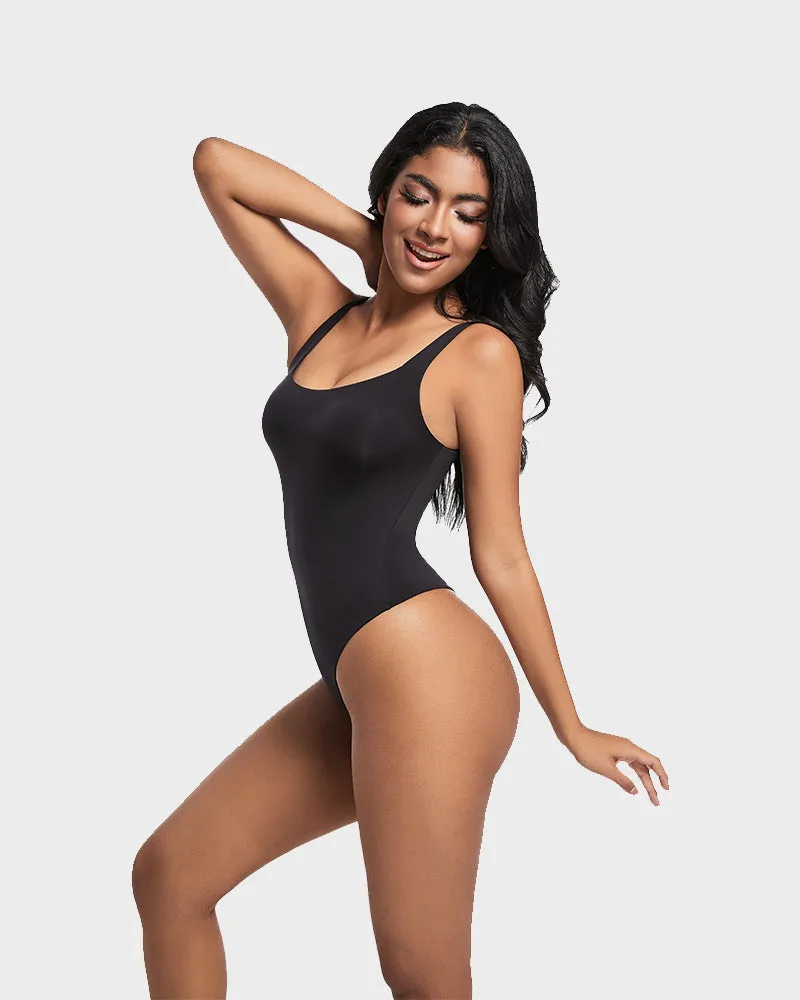 SheCurve®Seamless Sculpt Sleeveless Scoop Neck Thong Bodysuit