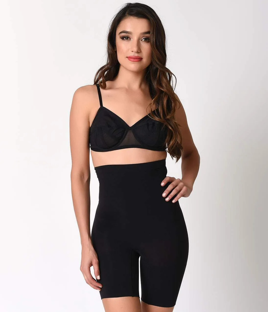 Spanx Black Higher Power High Waist Shaper Shorts