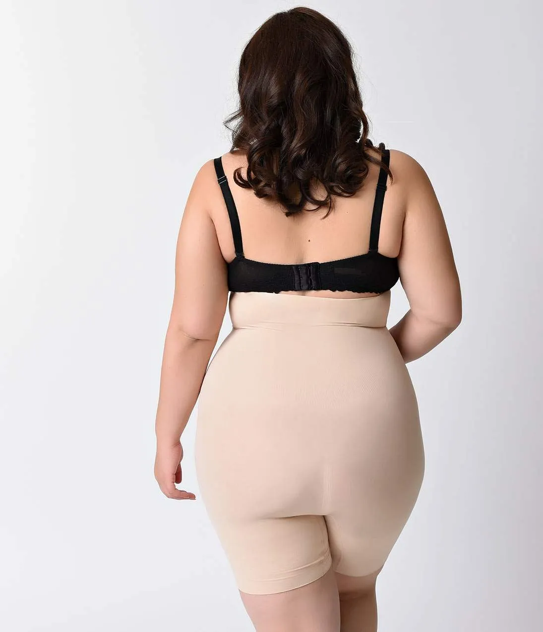 Spanx Plus Size Nude Higher Power High Waist Shaper Shorts