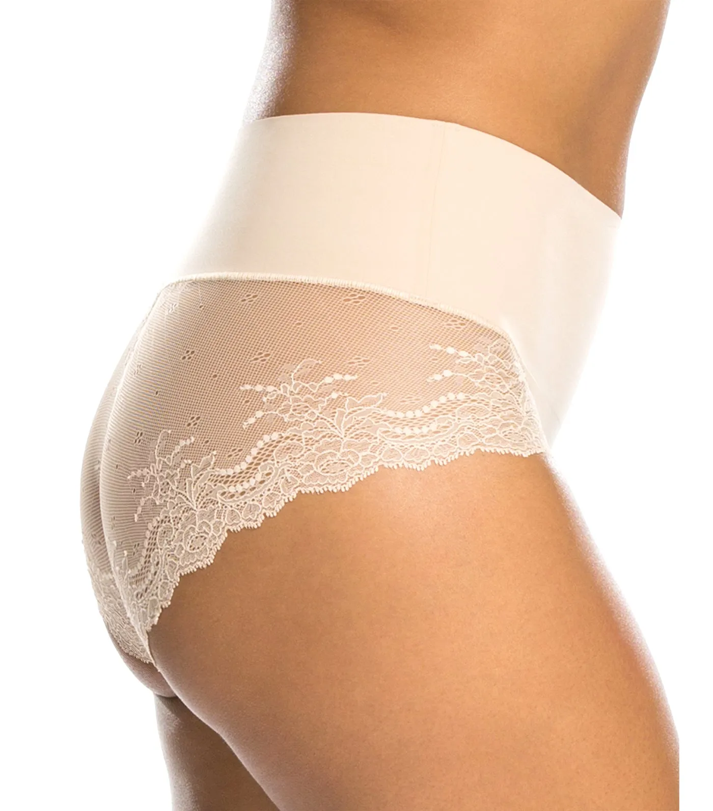 Undie-tectable® Lace Hi-Hipster Panty Nude