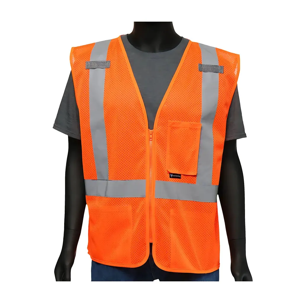 West Chester 47210/L ANSI Type R Class 2 Three Pocket Mesh Vest